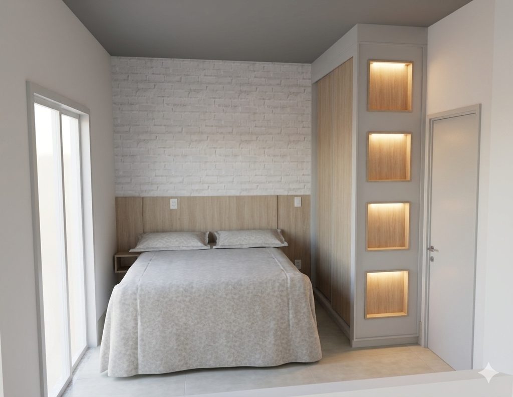 Quarto planejado da Cazza Decor